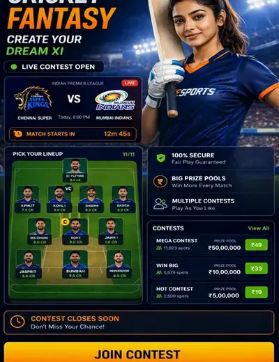 99clubgo (99 club game) fantasy cricket & matchday visual 3